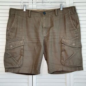 Timberland Cargo Shorts Men’s 38 Olive Green Ripstop Distressed Hiking Outdoor